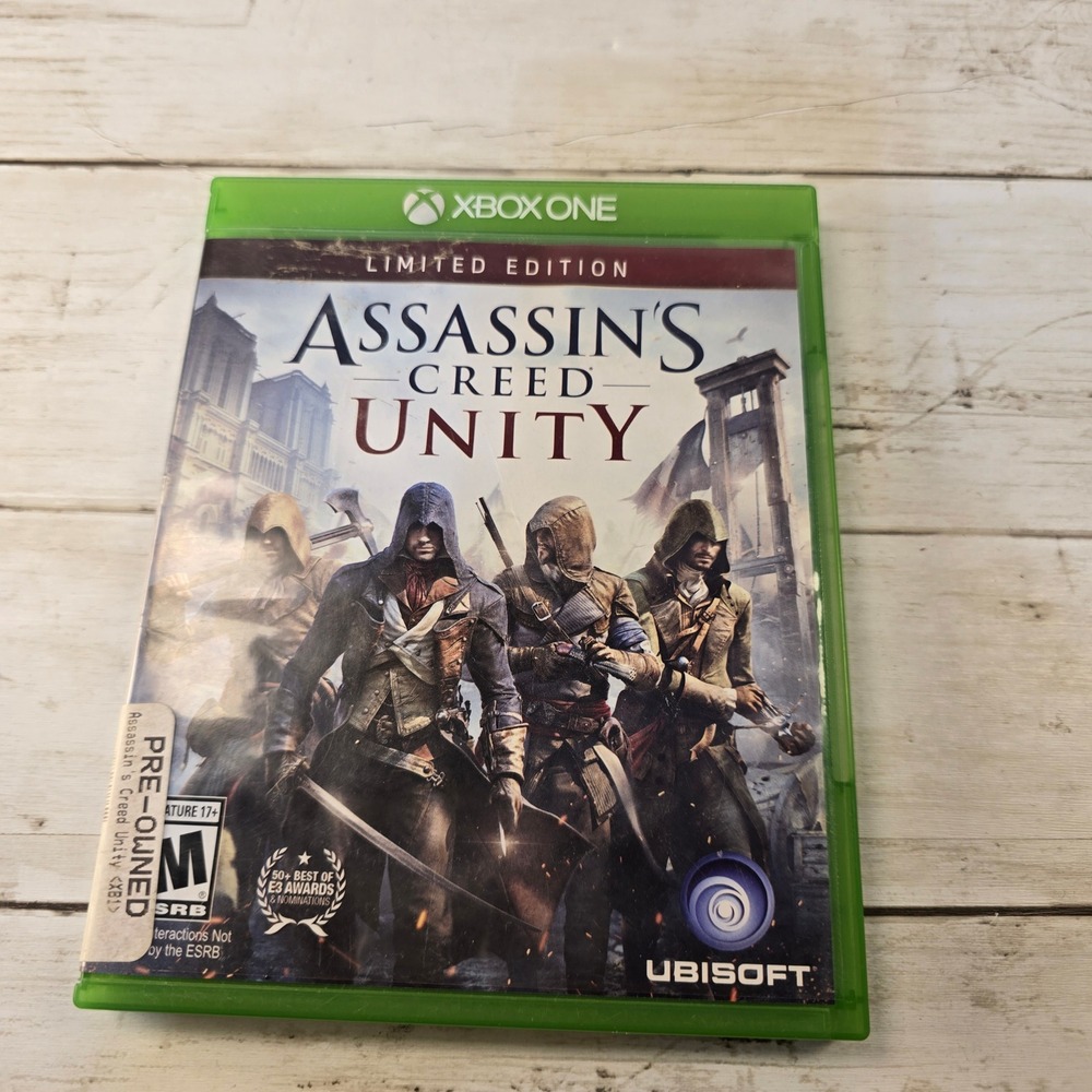 Assassins Creed Unity Limited Edition Xbox One Game Ubisoft Microsoft 2014